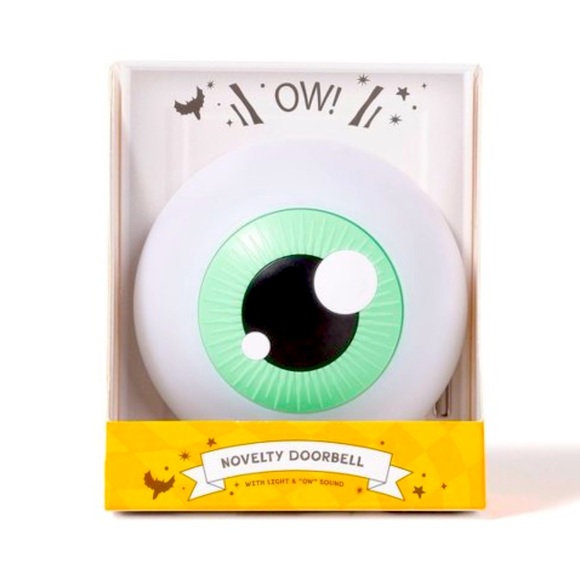 NWT Target Bullseye Playground Eyeball Halloween Novelty Doorbell- Green & White - Picture 1 of 6